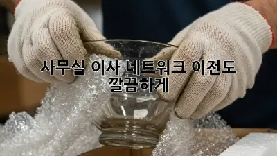 사무실 이사? 네트워크 이전도 깔끔하게!